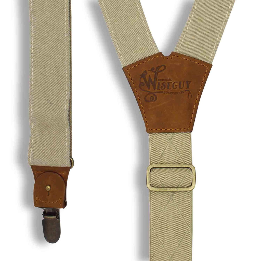 Stagecoach Y-Back Suspenders - Brown Canvas (Long)